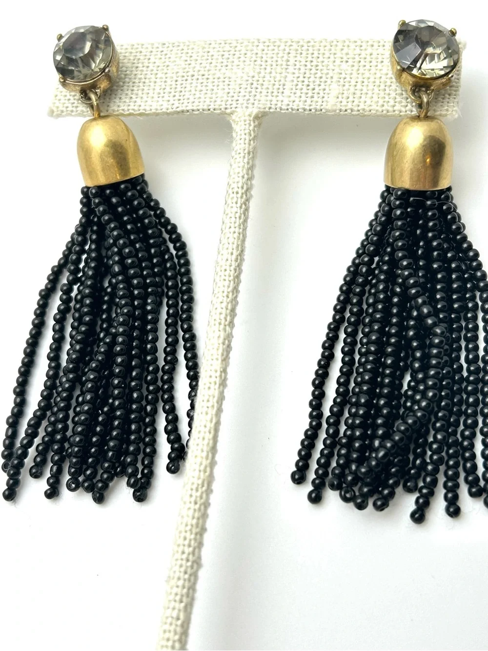 J. Crew Jeweled Tassel Earrings